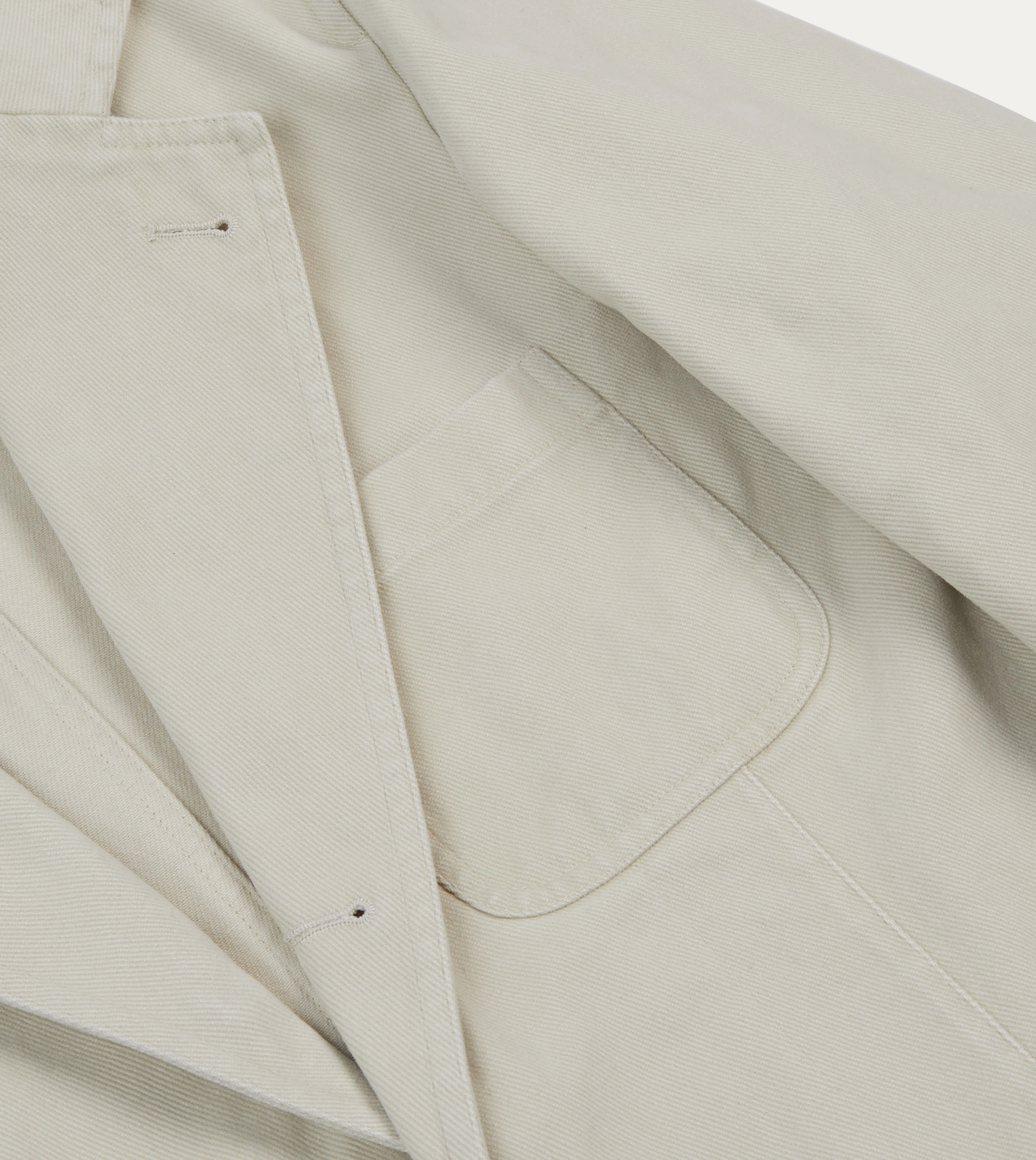 Flattering Design Wear Business Ready Look Ecru Heavy Cotton Twill Games Blazer Mk. I