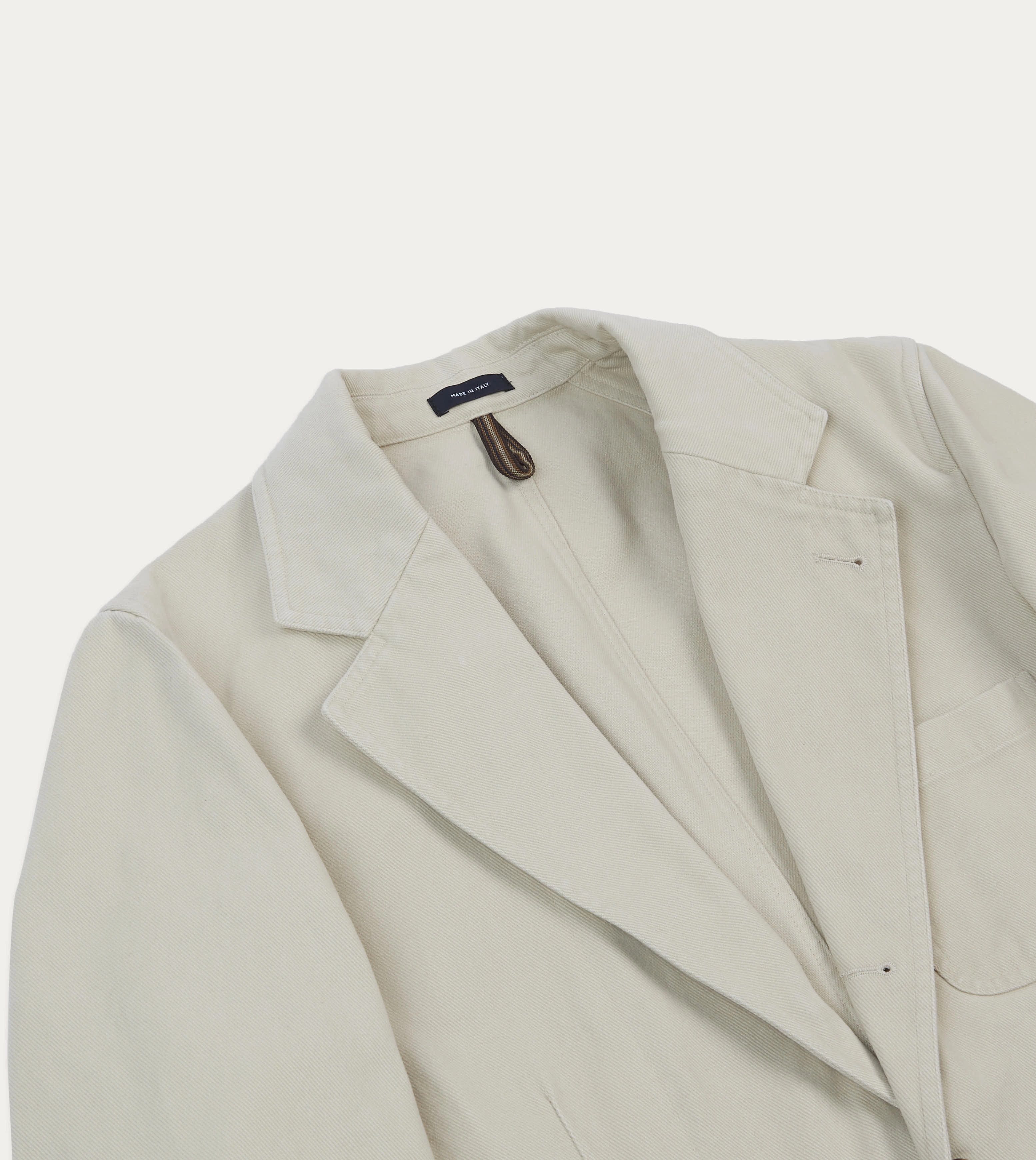 Ecru Heavy Cotton Twill Games Blazer Mk. I Refined Tailored Fit
