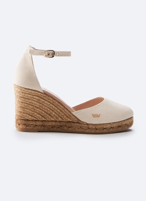 Estartit Canvas Espadrille Wedges Ankle wrap