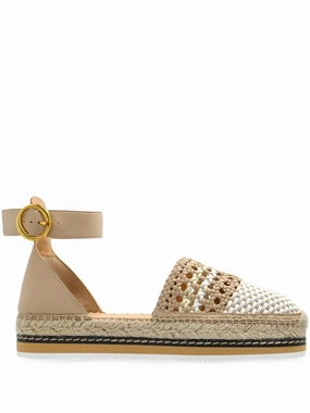 Narrow Fit City Ready Women's Lily Braided Flat Espadrille In White/natural