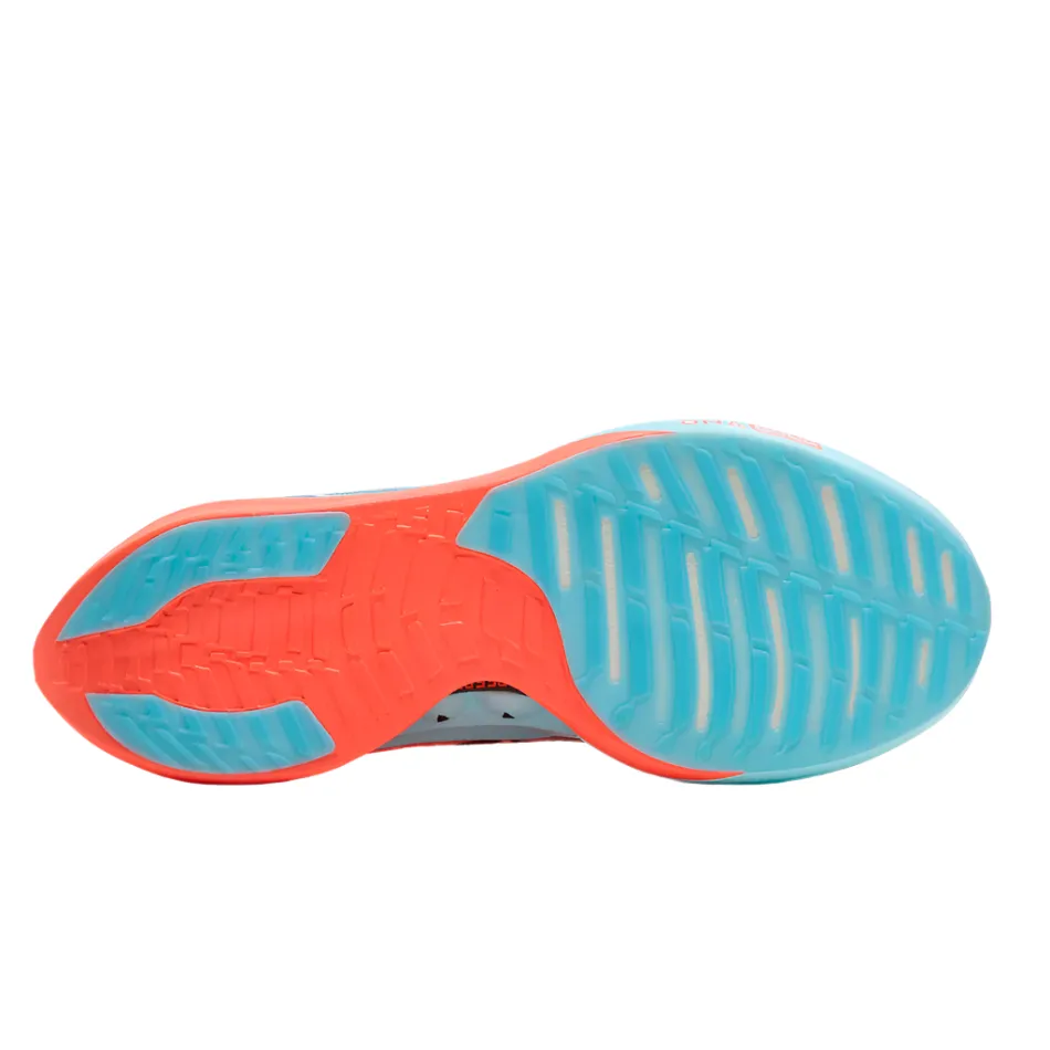 mountain running shoe landscape Grounded Footbed Brooks Unisex Hyperion Elite 5 Running Shoes in Pink Clay/Atomizer Blue AW25