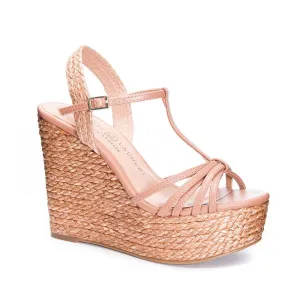 Weave Your Way Wedge In Nude Fast Pick Polished Form