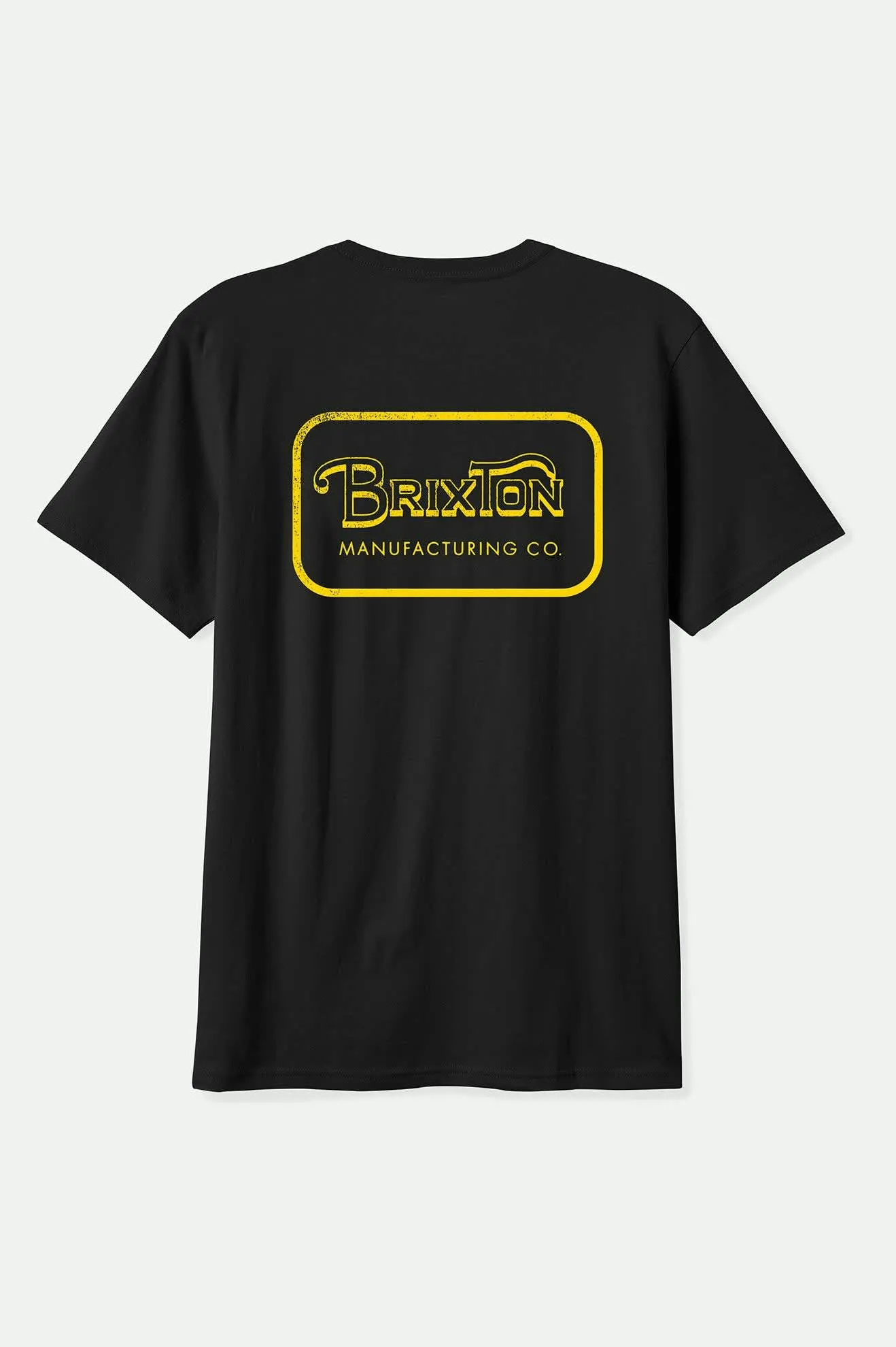 Grade S/S Standard T-Shirt - Black/Dark Yellow Non Shrink Material