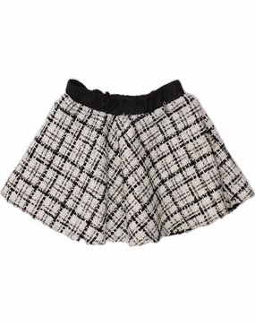 Coastal Soft Timeless Layer LIU JO Girls A-Line Skirt 13-14 Years W20  White Check Polyester