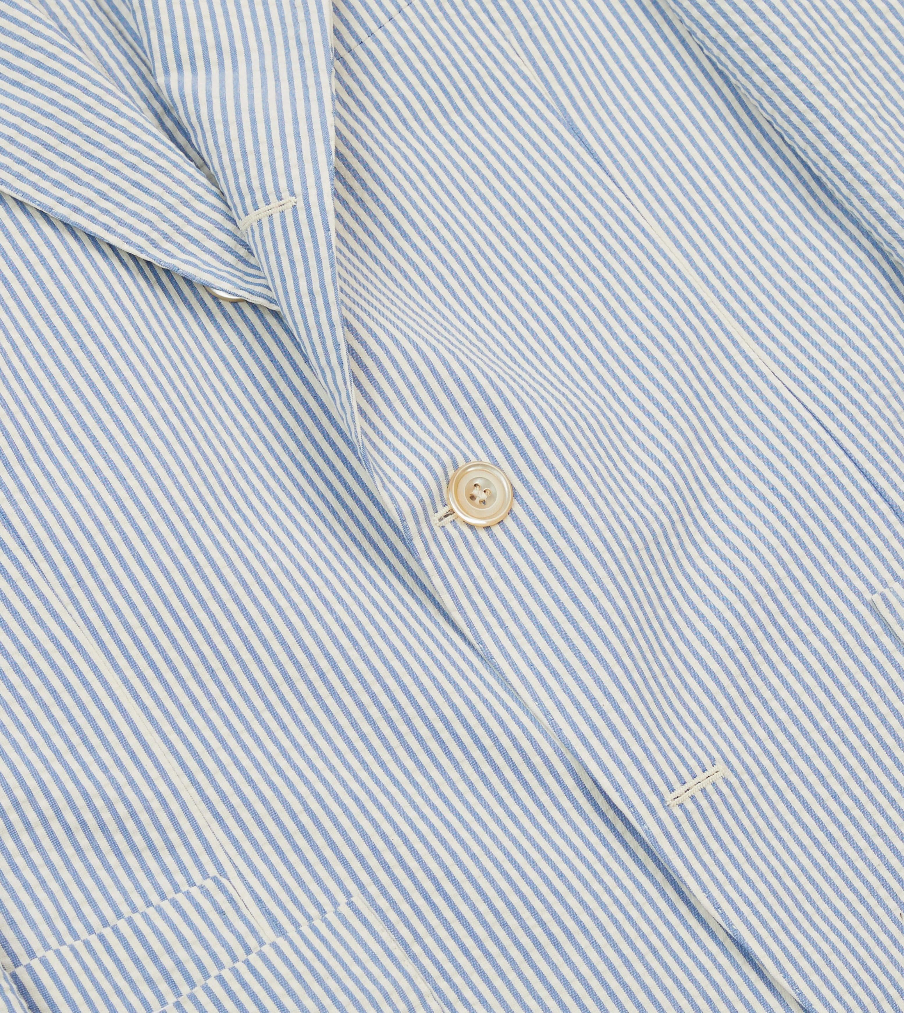 Crisp Appearance Interchangeable Lining Options Seersucker Cotton Tailored Jacket