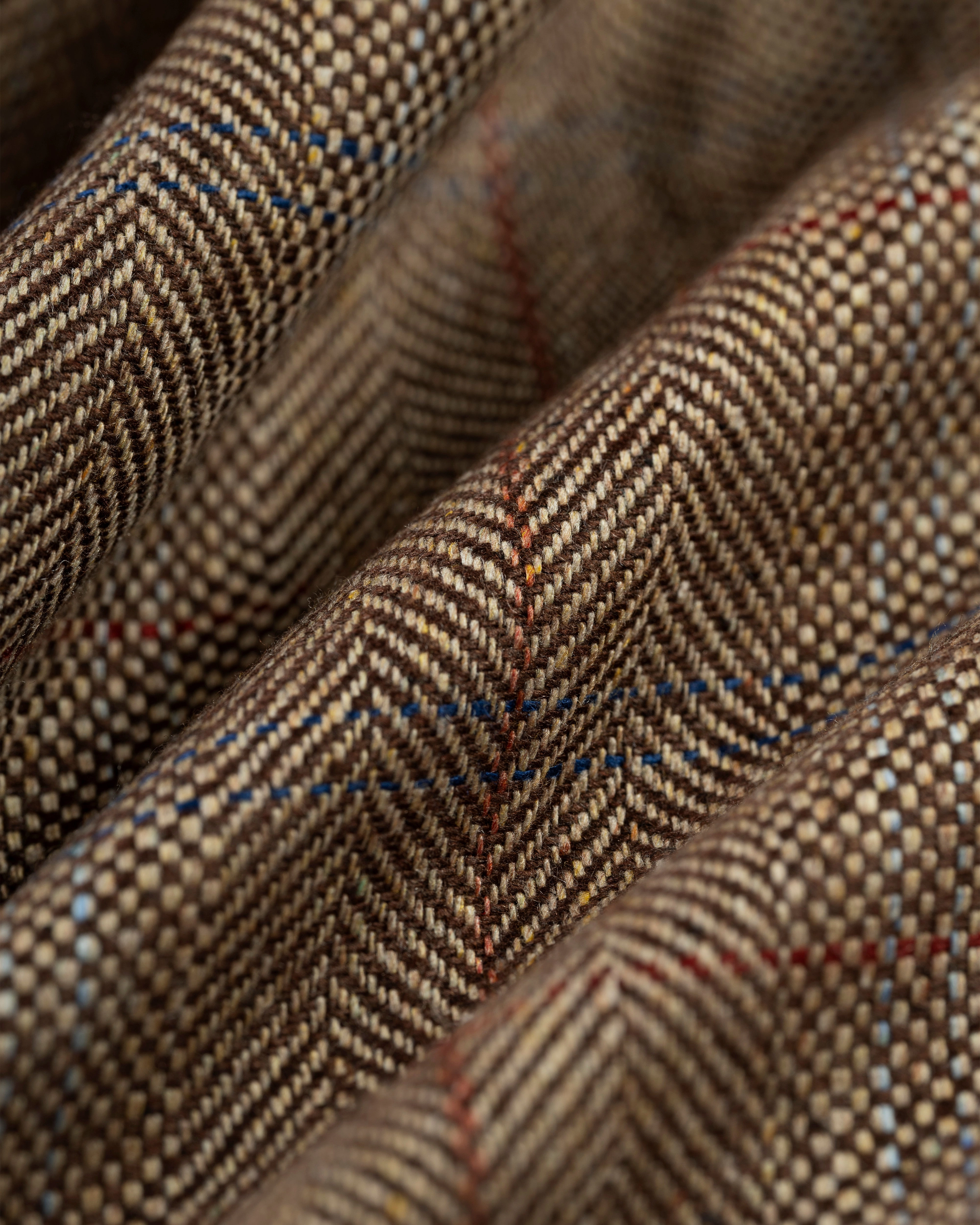 Modern Fit Crisp Layering Made-in-Canada Light Brown Barleybone Windowpane Silk Sport Coat