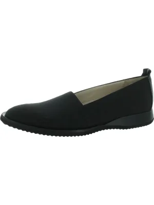 Ercole Womens Cushioned Footbed Comfort Loafers Professional Fit Leather Trim