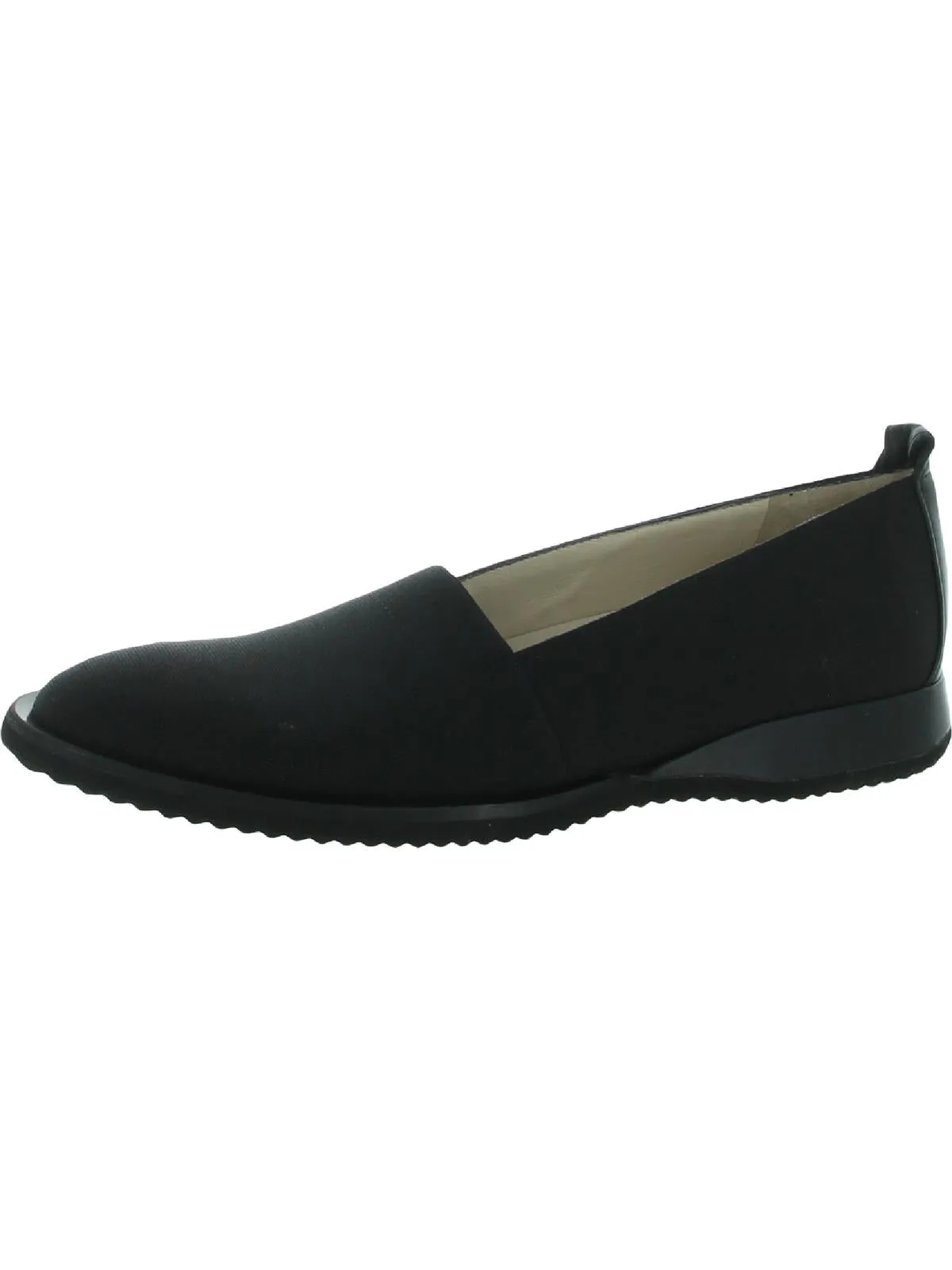 Ercole Womens Cushioned Footbed Comfort Loafers Professional Fit Leather Trim