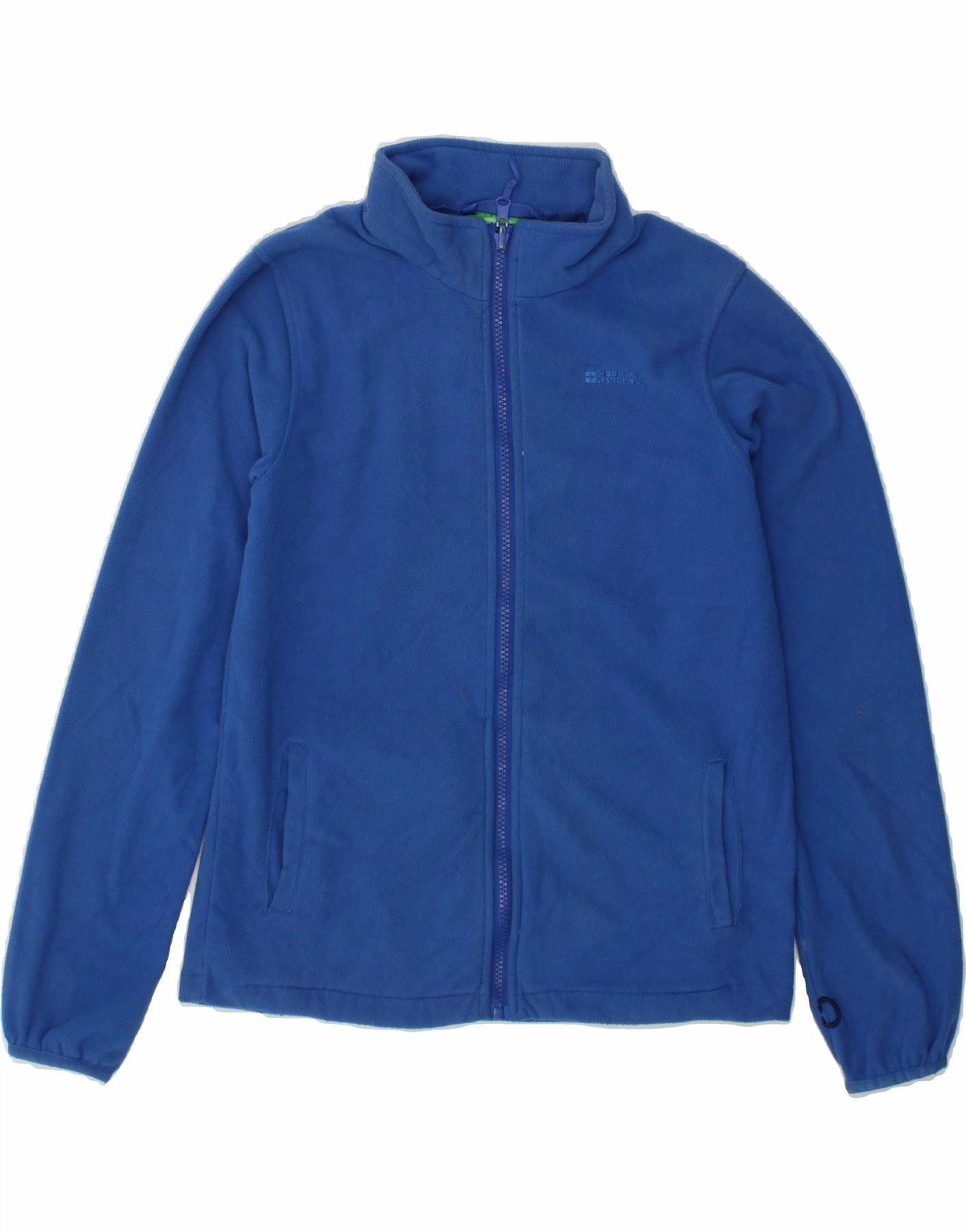 Tear Resistant Fabric MOUNTAIN WAREHOUSE Boys Fleece Jacket 12-13 Years Blue Polyester