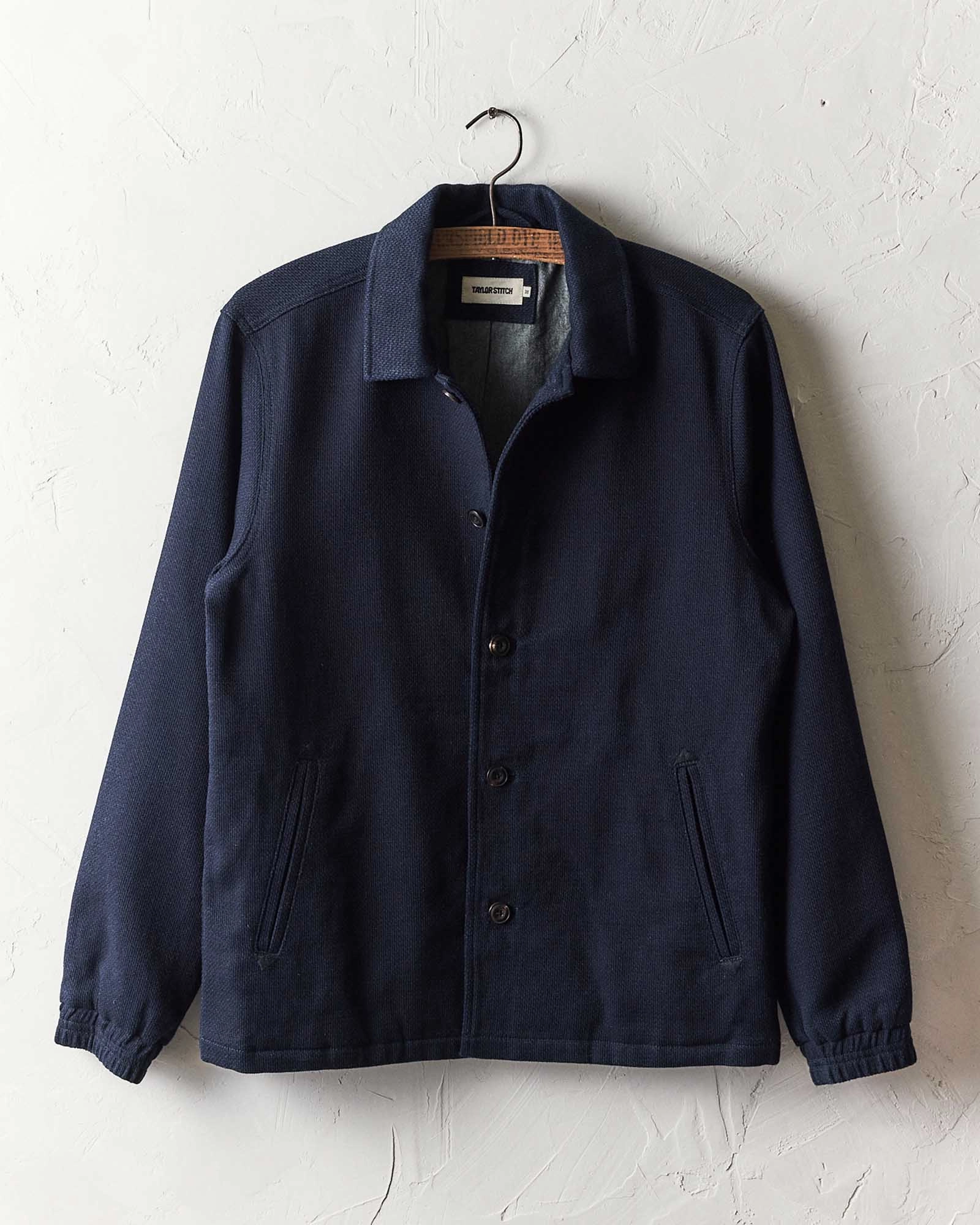 InsulatedLayer The Crew Jacket in Rinsed Indigo Sashiko