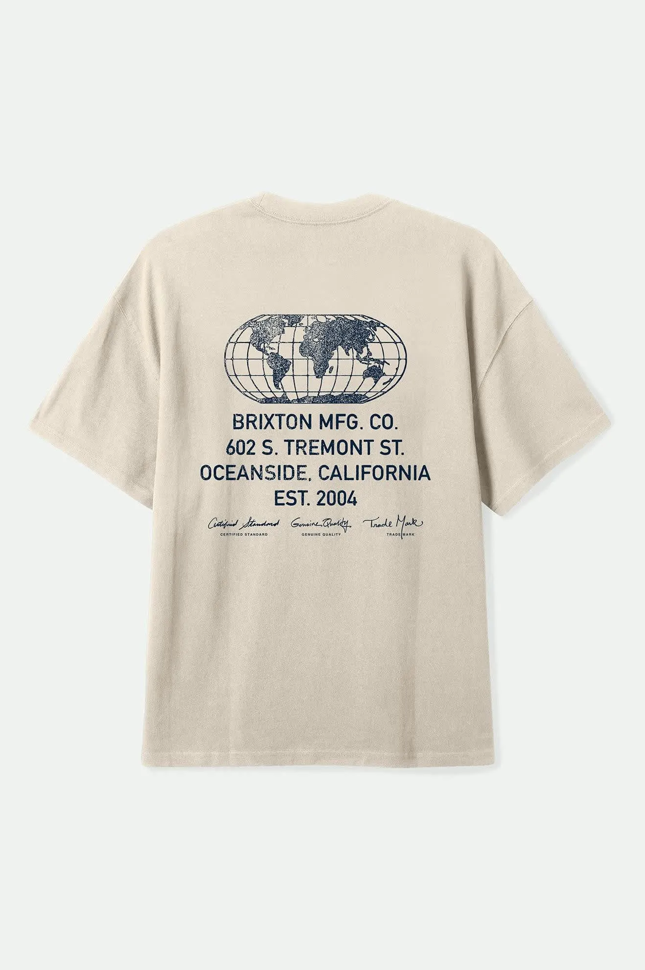 Union Heavyweight Relaxed T-Shirt - Cream Classic Wash Trendy Comfort Autumn Wear