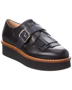 TOD??s Fringe Leather Loafer Chic Detail
