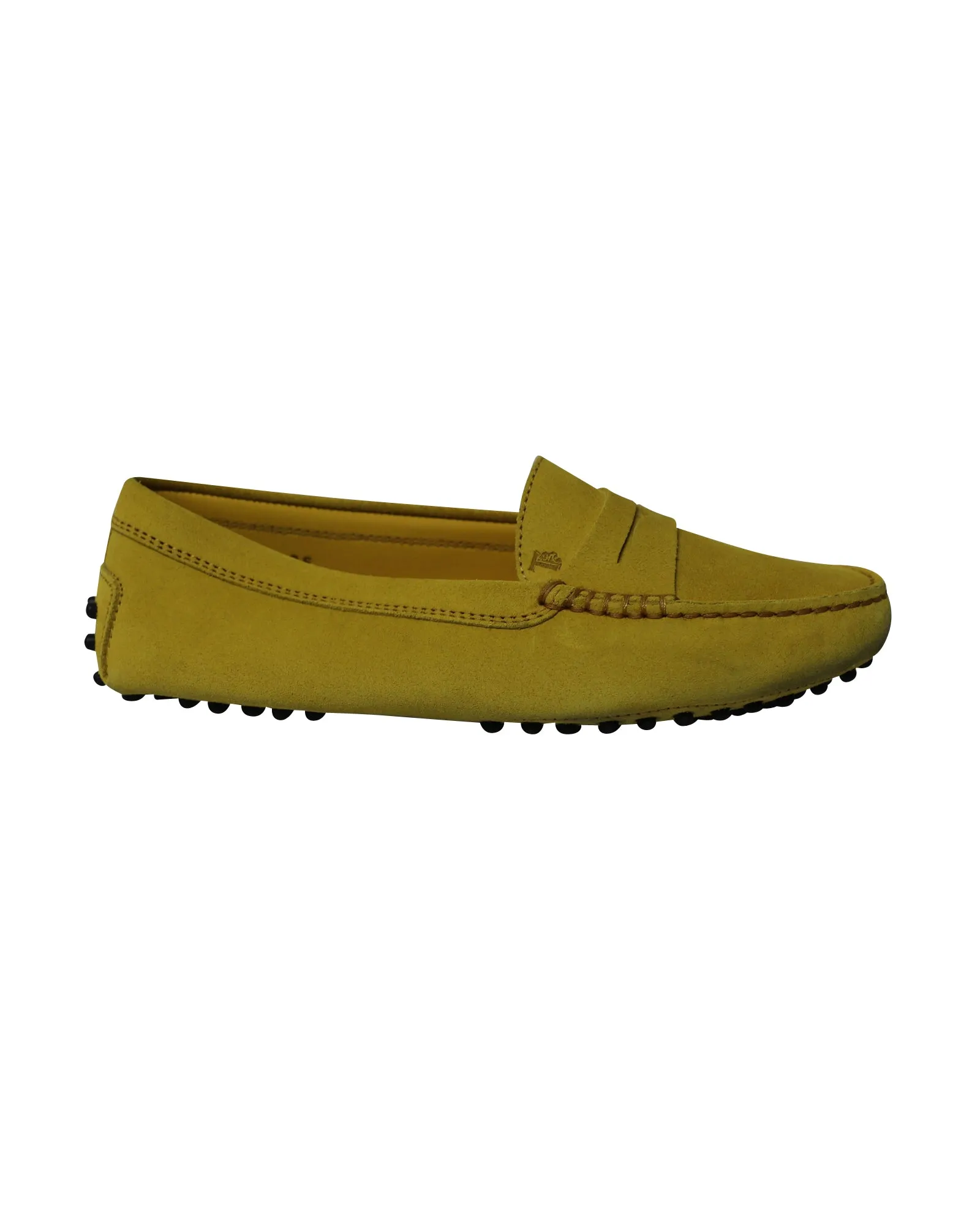 Slow Pace Tod's City Gommino Driving Shoes in Yellow Suede