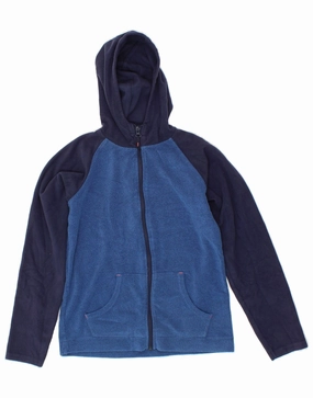Dirt Repellent Surface MOUNTAIN WAREHOUSE Boys Fleece Jacket 11-12 Years Navy Blue Colourblock