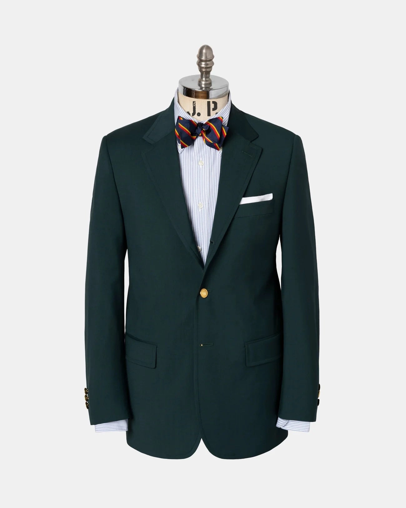 Made-in-Canada Solid Hunter Green Tropical Wool Blazer Sustainable Production Methods