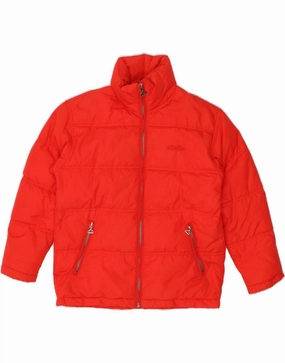 ELLESSE Boys Padded Jacket 11-12 Years Large Red Polyamide Unisex Appeal