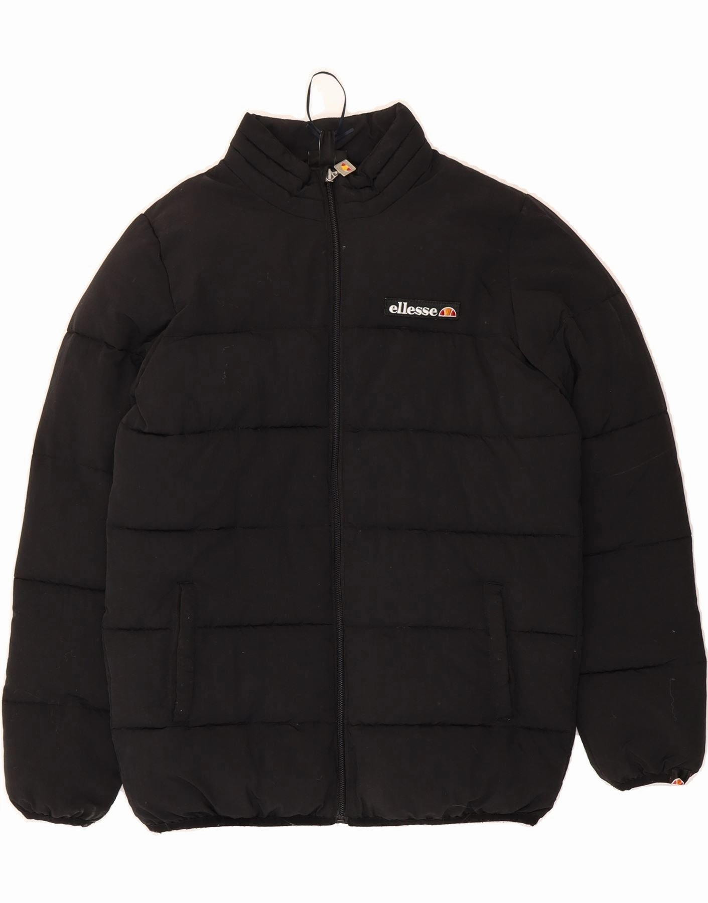 ELLESSE Boys Padded Jacket 12-13 Years Black Polyamide Classic Fit Rugged Comfort