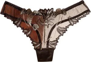 Embroidered Womens Underwear See Through Mesh Panties Butt Lifting Sexy Briefs Cheeky Sheer Bikini Panties Hipsters