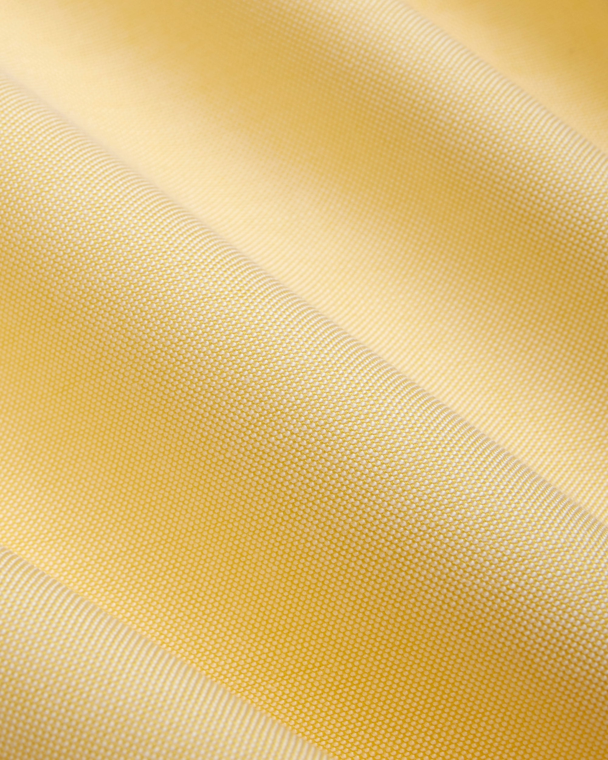 Made-in-USA Yellow Oxford Cloth Button Down Shirt  - Classic Fit Midweight Textile