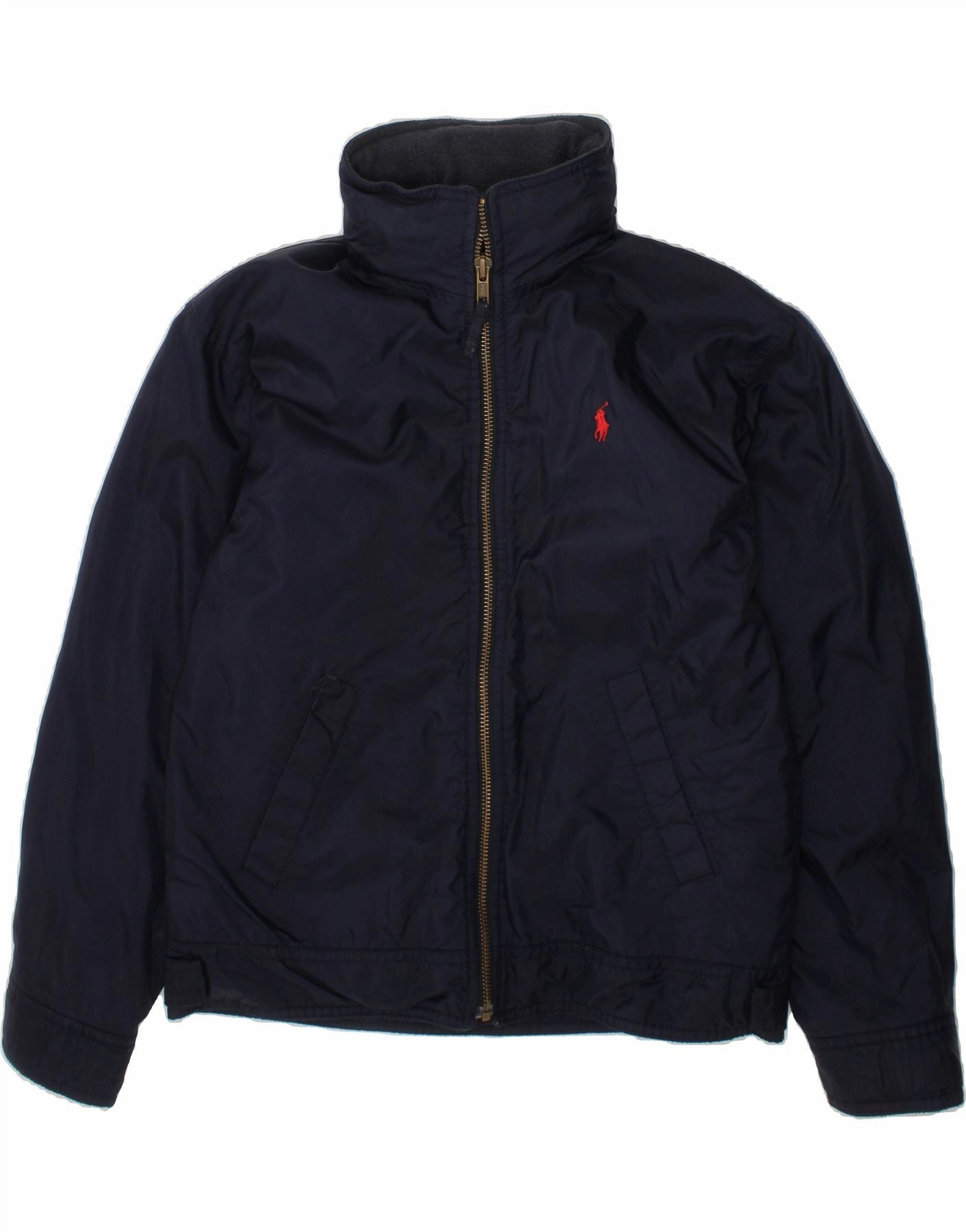 POLO RALPH LAUREN Boys Windbreaker Jacket 8-9 Years  Small Navy Blue Level Money