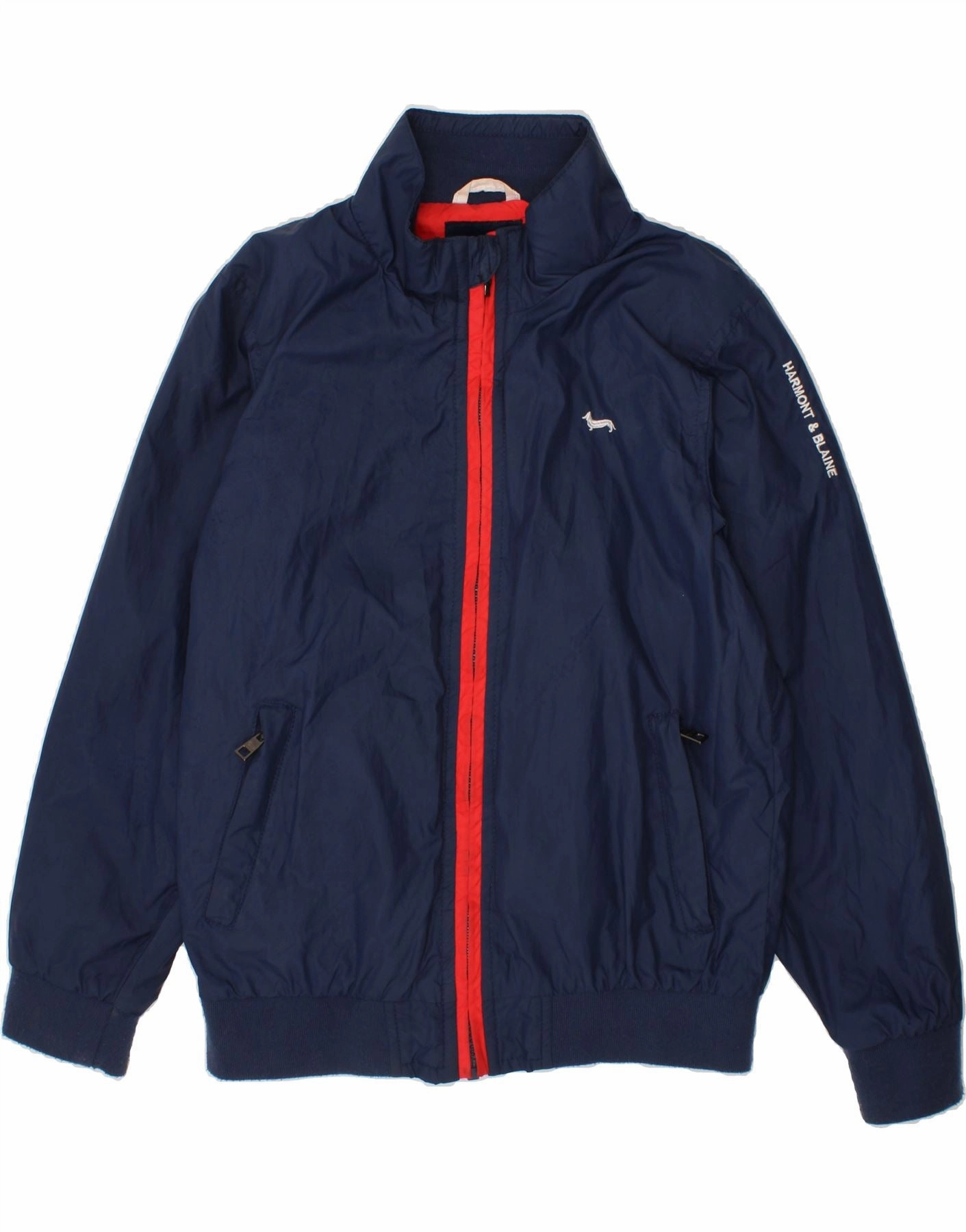 Relax Shell HARMONT & BLAINE Boys Bomber Jacket 9-10 Years Navy Blue Polyester