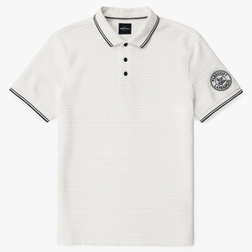 Heather Texture Finish OdorResistant Engbers European Brand Off White Polo
