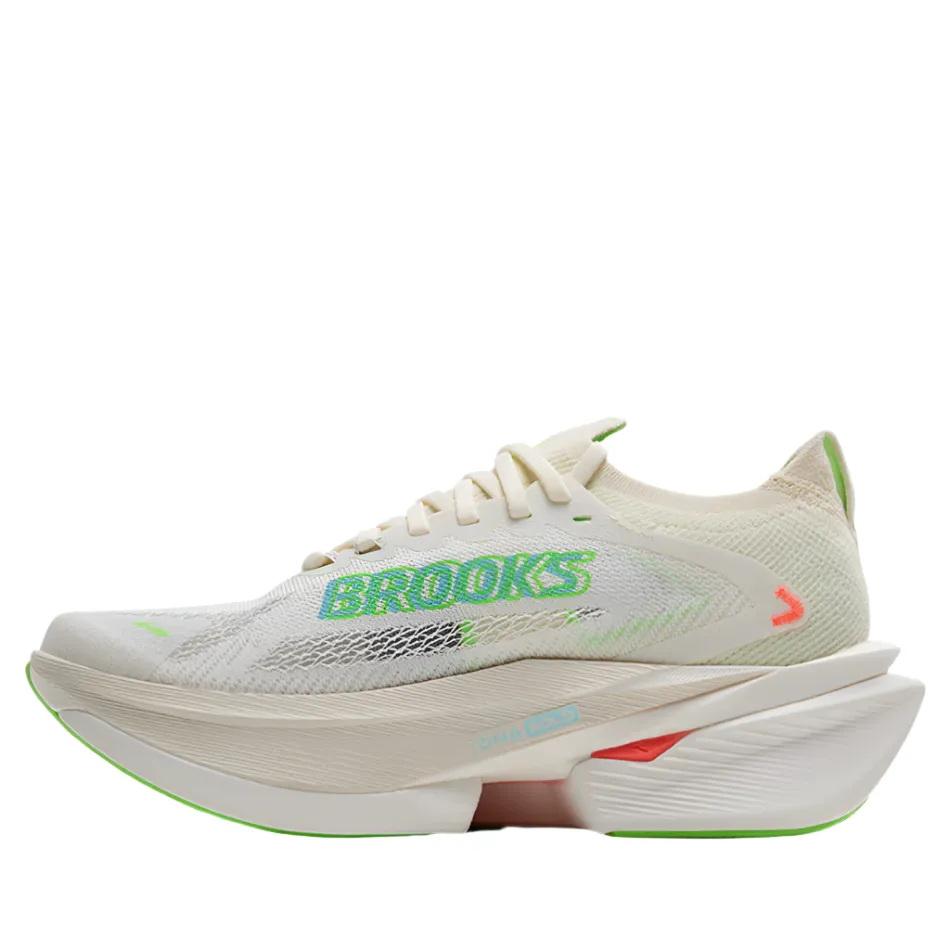 Flexibility - zones road runner shoes Brooks Men's Hyperion Max 3 Running Shoes in Coconut/Green Gecko/Pink Clay AW25