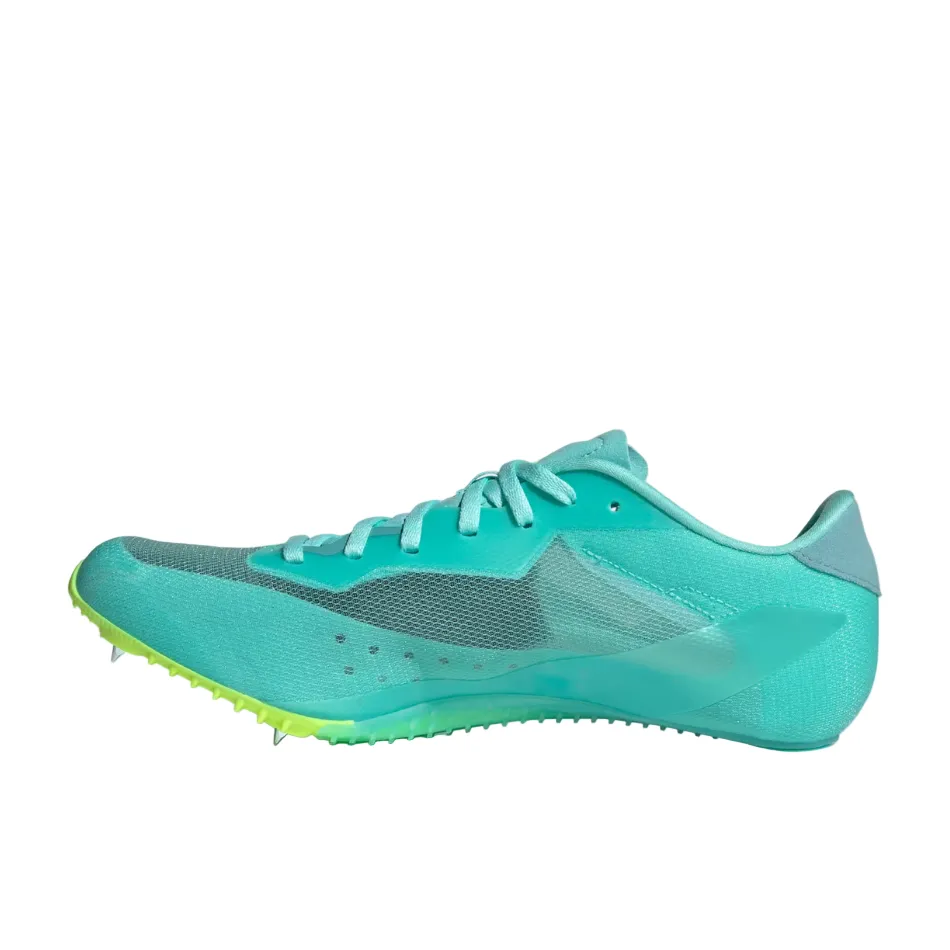 Adidas Unisex Sprintstar Track Spikes in Flash Aqua/Cloud White/Lucid Lemon AW25 Body Balance easy to take off