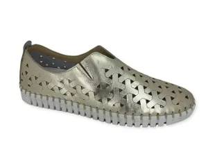 Women's Inez Slip-On Shoe In Gold Local Walk Safe Walk
