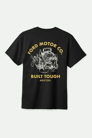 Ford Built Tough S/S Standard T-Shirt - Burnt Rubber Effortless Style Versatile Option