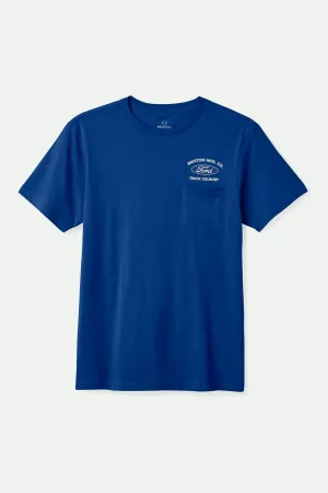 Abrasion resistant Ford Truck Country S/S Pocket T-Shirt - Ford Blue