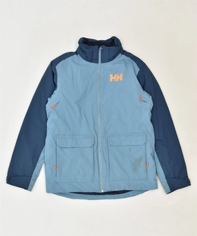 Extra Warmth Active Lifestyle HELLY HANSEN Boys Windbreaker Jacket 15-16 Years Blue Polyester Classic
