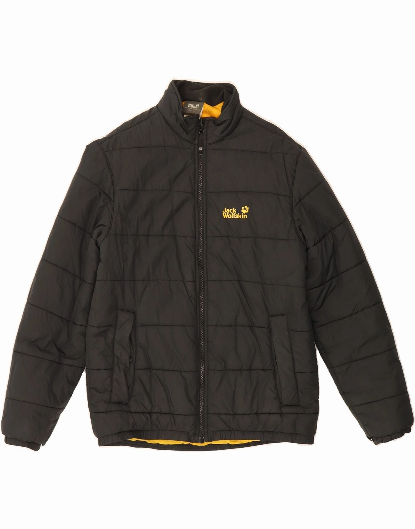 JACK WOLFSKIN Boys Liner Padded Jacket 15-16 Years Black Polyamide Rain Ready