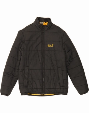 JACK WOLFSKIN Boys Liner Padded Jacket 15-16 Years Black Polyamide Rain Ready