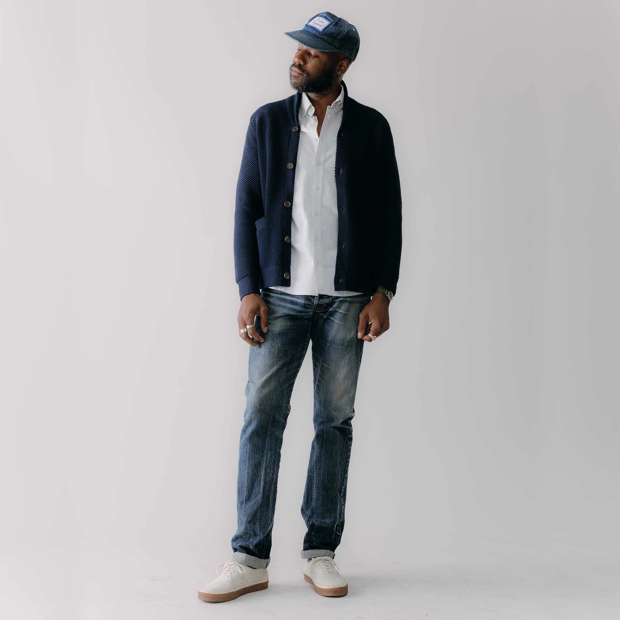 Comfy Layer The Crawford Sweater in Navy
