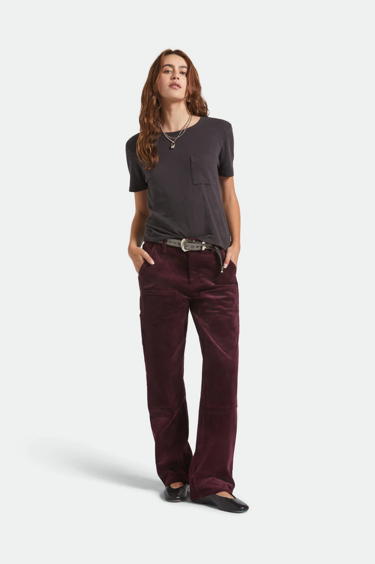 slim cut Essex Patched Painter Pant - Port