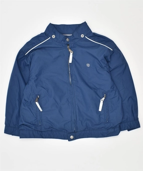 THINK PINK Boys Windbreaker Jacket 3-4 Years Blue Cotton Fashion Ease snap closure