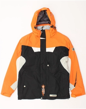 ETIREL Boys Graphic Windbreaker Jacket 13-14 Years Orange Colourblock Vision
