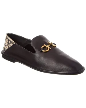 Ferragamo Logo Leather Loafer Move Free