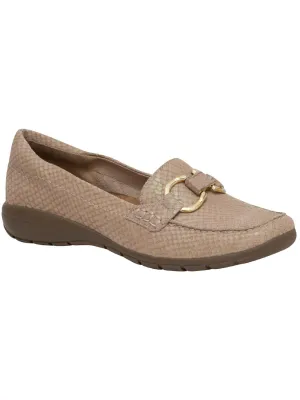 Avienta Womens Leather Slip On Loafers Stylish Support