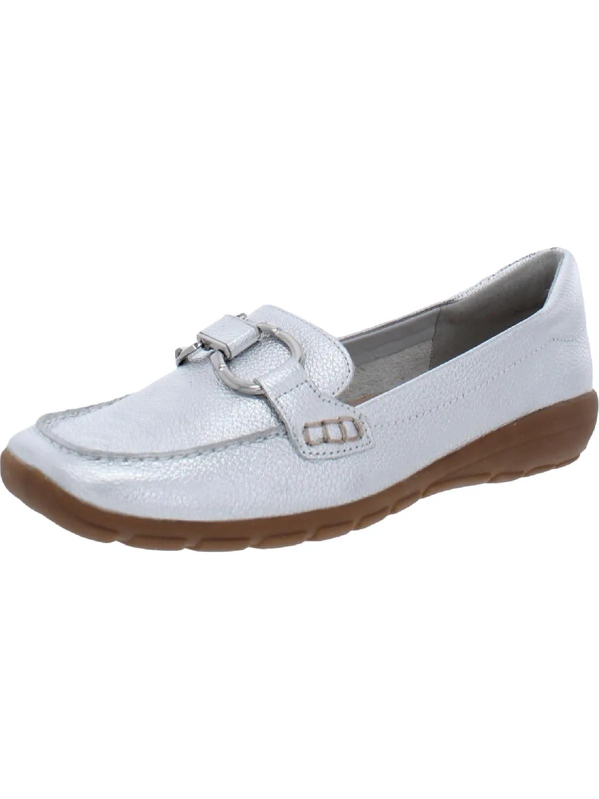 Morning Breeze Street Food Avienta Womens Leather Slip On Loafers