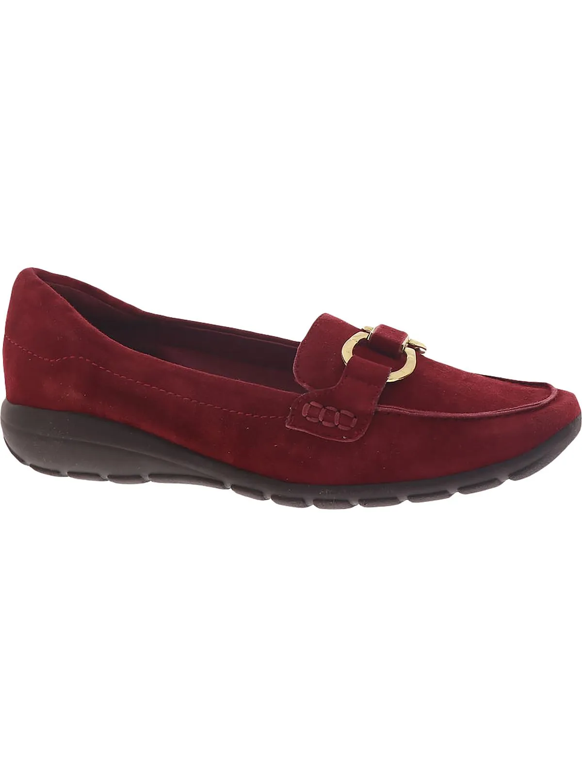Avienta Womens Leather Slip On Loafers Travel Ready