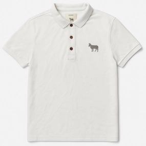 Floral freshness Sustainable Fibers Kingsley Heath Off White Polo