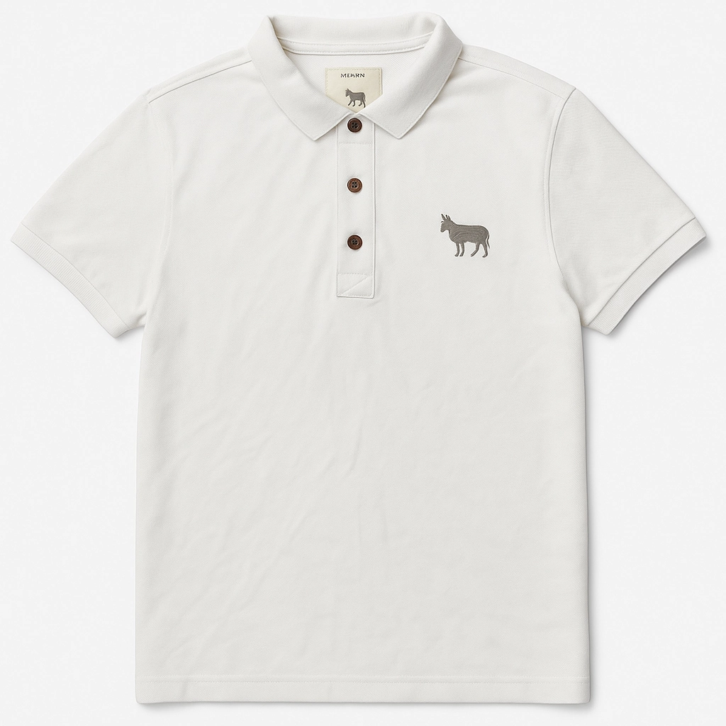 Floral freshness Sustainable Fibers Kingsley Heath Off White Polo