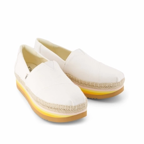Day Ready Sleek Line Womens Alp Platform Rope High White Espadrille