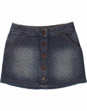BENETTON Girls Mini Skirt 7-8 Years XS W22 Blue Soft Wear Lightweight warm-weather dress