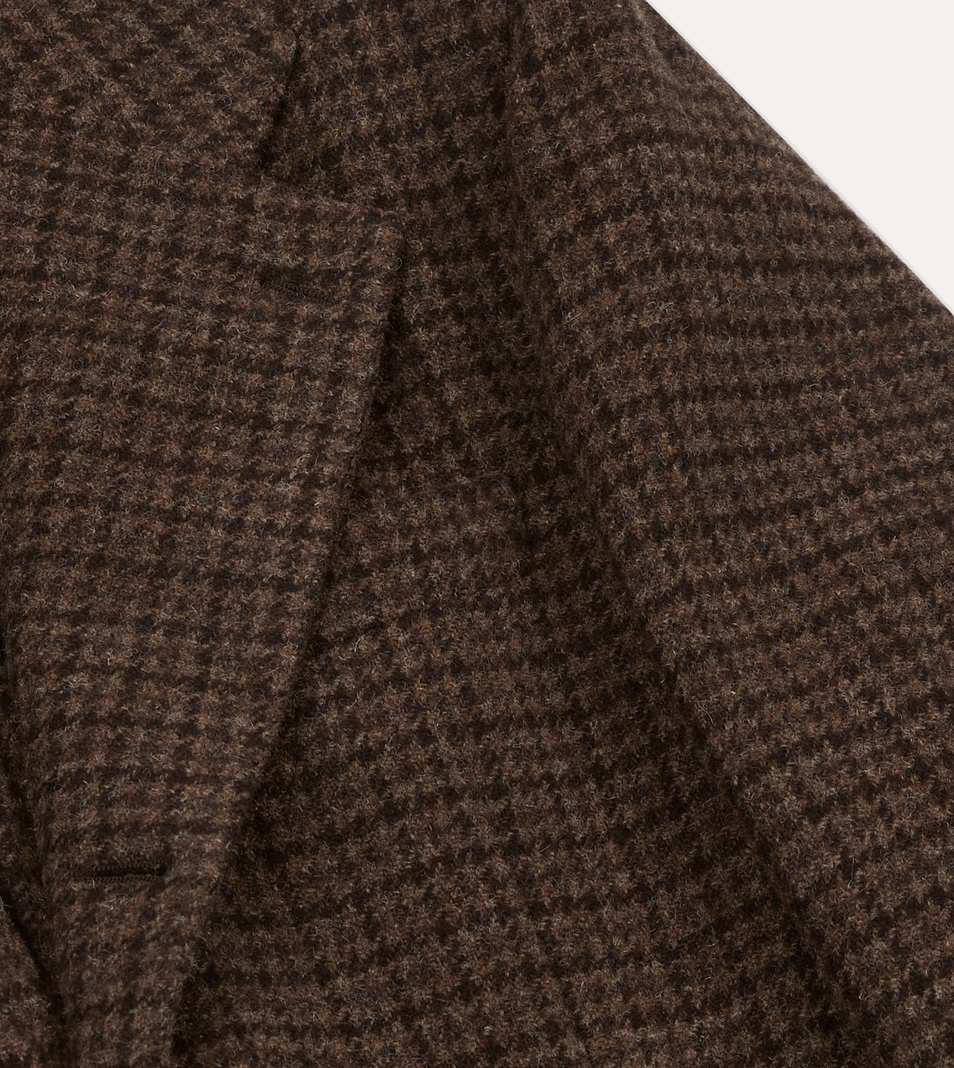 Brown Houndstooth Check Tweed Blazer Modern Look Crisp Wear