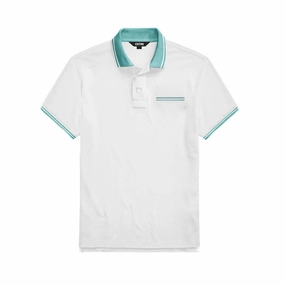 Set In Sleeve Comfortable Piece Ostin Italian White Men Polo