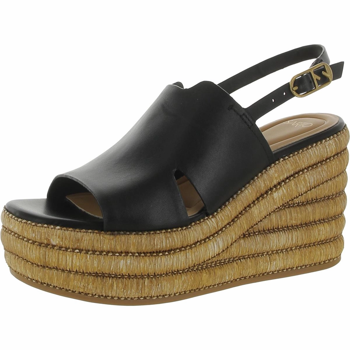 Tamryn Womens Leather Adjustable Espadrilles Urban Pulse Wave Cut