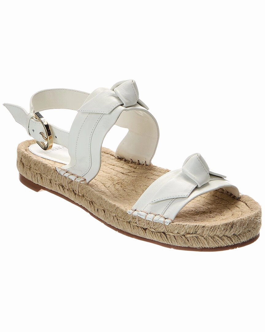 Alexandre Birman Clarita Leather Espadrille Sandal Leather Sole Breathable layers